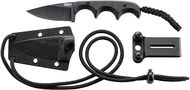 CRKT Minimalist Black Drop Point Knife