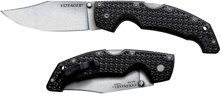 Cold Steel’s Voyager LG Clip Point Plain Edge Folding Knife